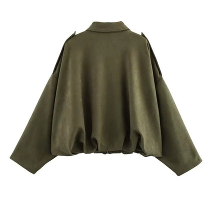 Calvera Premium Suede-Look Bonnet Jacket