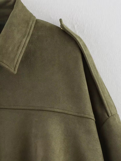 Calvera Premium Suede-Look Bonnet Jacket