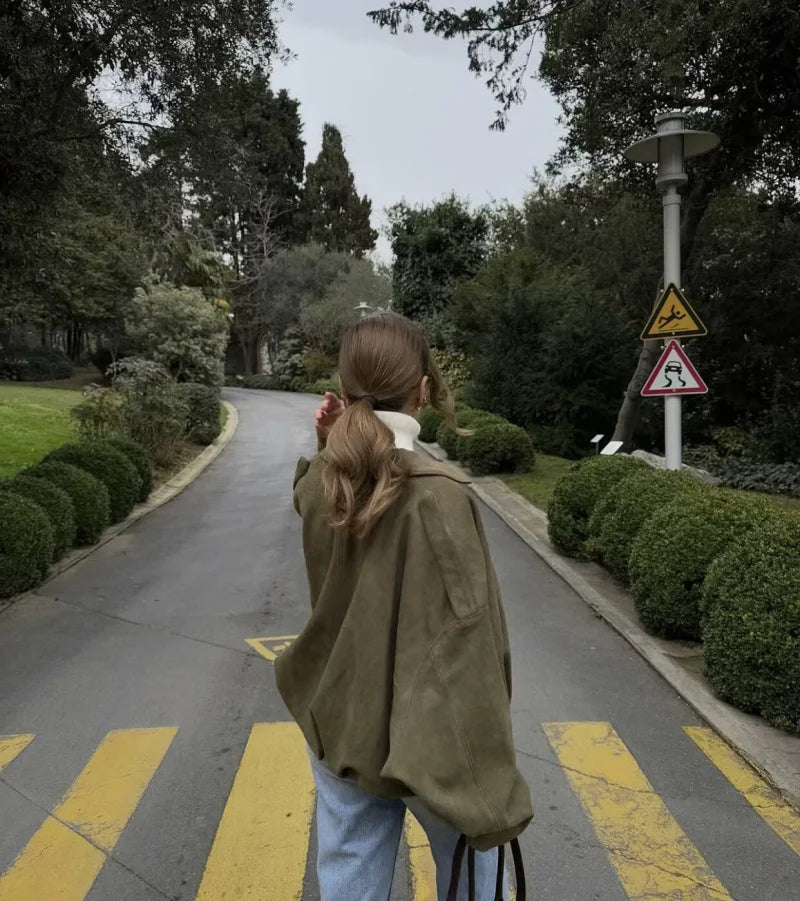 Calvera Premium Suede-Look Bonnet Jacket