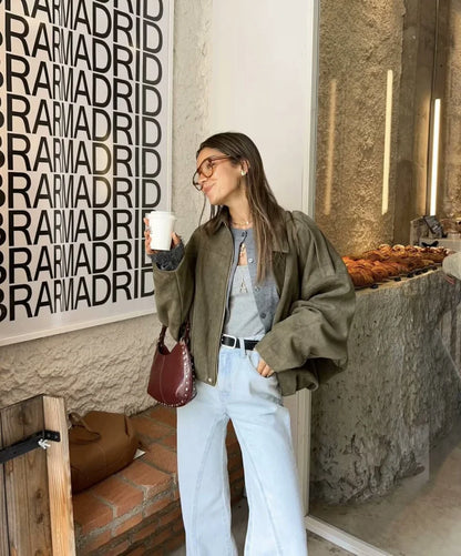 Calvera Premium Suede-Look Bonnet Jacket