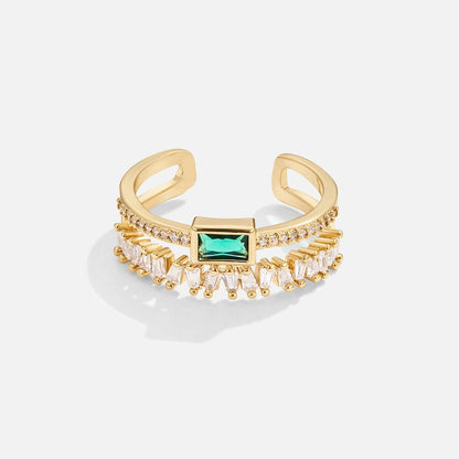 Crystelle Crystal Layered Ring